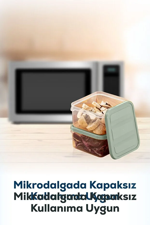 30'lu Buzdolabı Düzenleyici Organizer Mikrodalgaya Uygun Difriz Saklama Kabı Mint